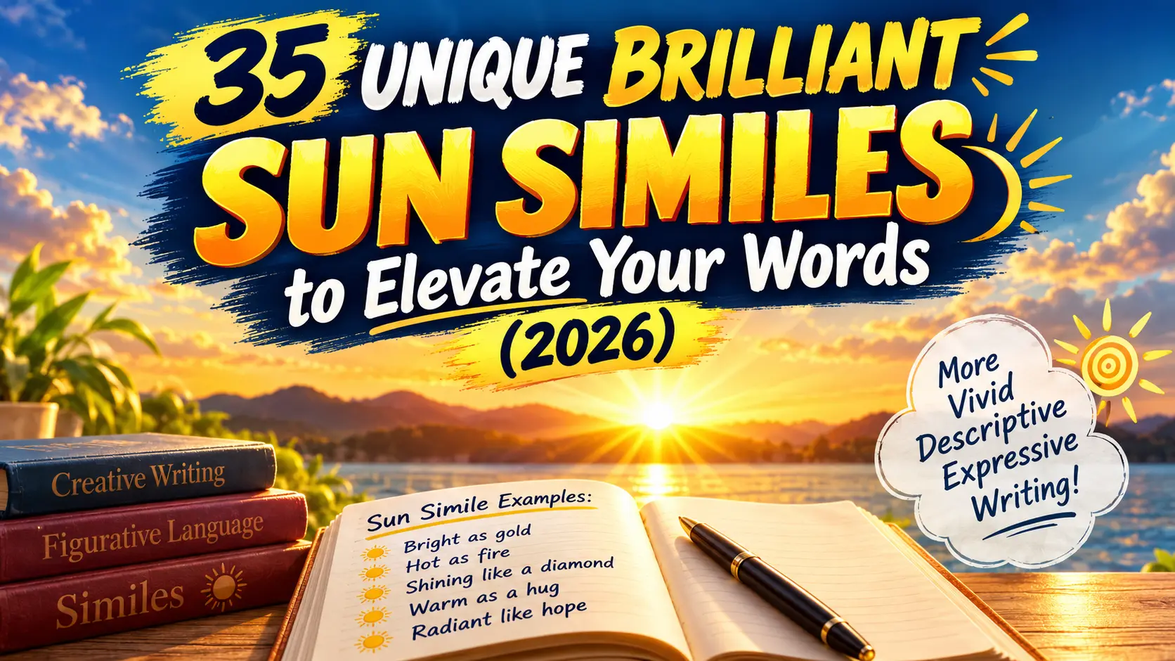 Unique Brilliant Sun Similes to Elevate Your Words