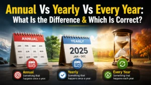 Annual Vs Yearly Vs Every Year: What Is the Difference & Which Is Correct?