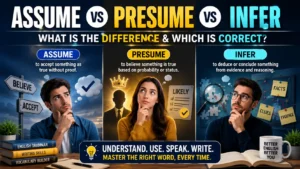 Assume Vs Presume Vs Infer: What is the Difference & Which is Correct?