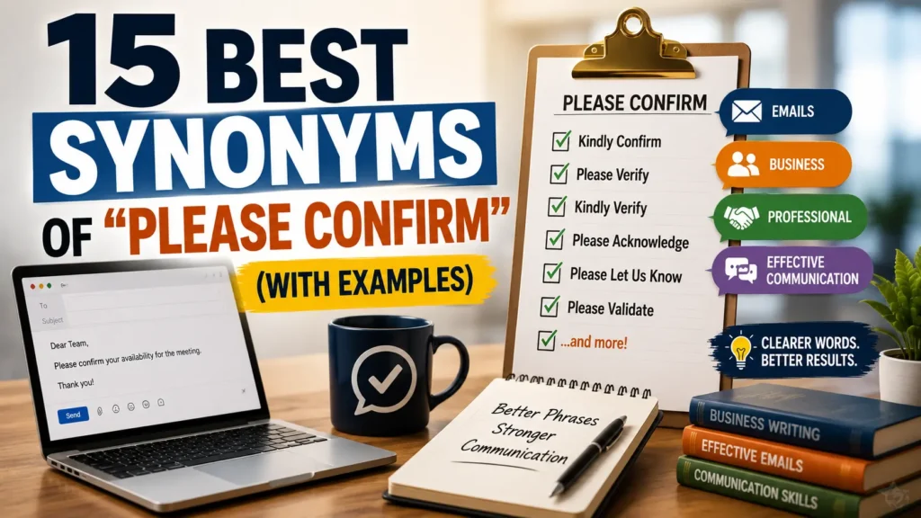 Best Synonyms of “Please Confirm”