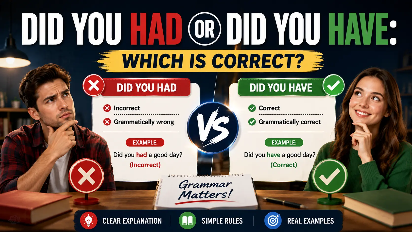 Did You Had Or Did You Have: Which Is Correct?