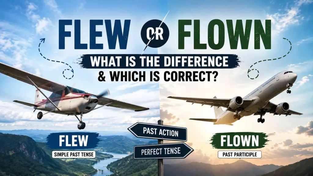 Flew Or Flown: What Is the Difference & Which Is Correct?