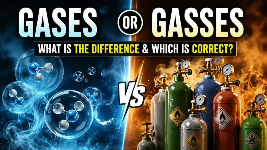 Gases Or Gasses: What Is the Difference & Which Is Correct?
