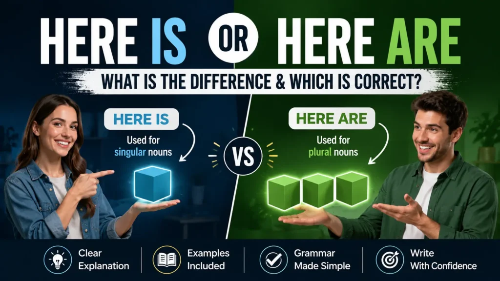 Here Is Or Here Are: What Is the Difference & Which Is Correct?