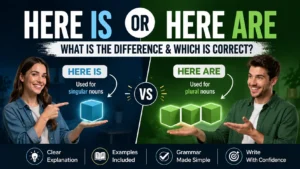 Here Is Or Here Are: What Is the Difference & Which Is Correct?