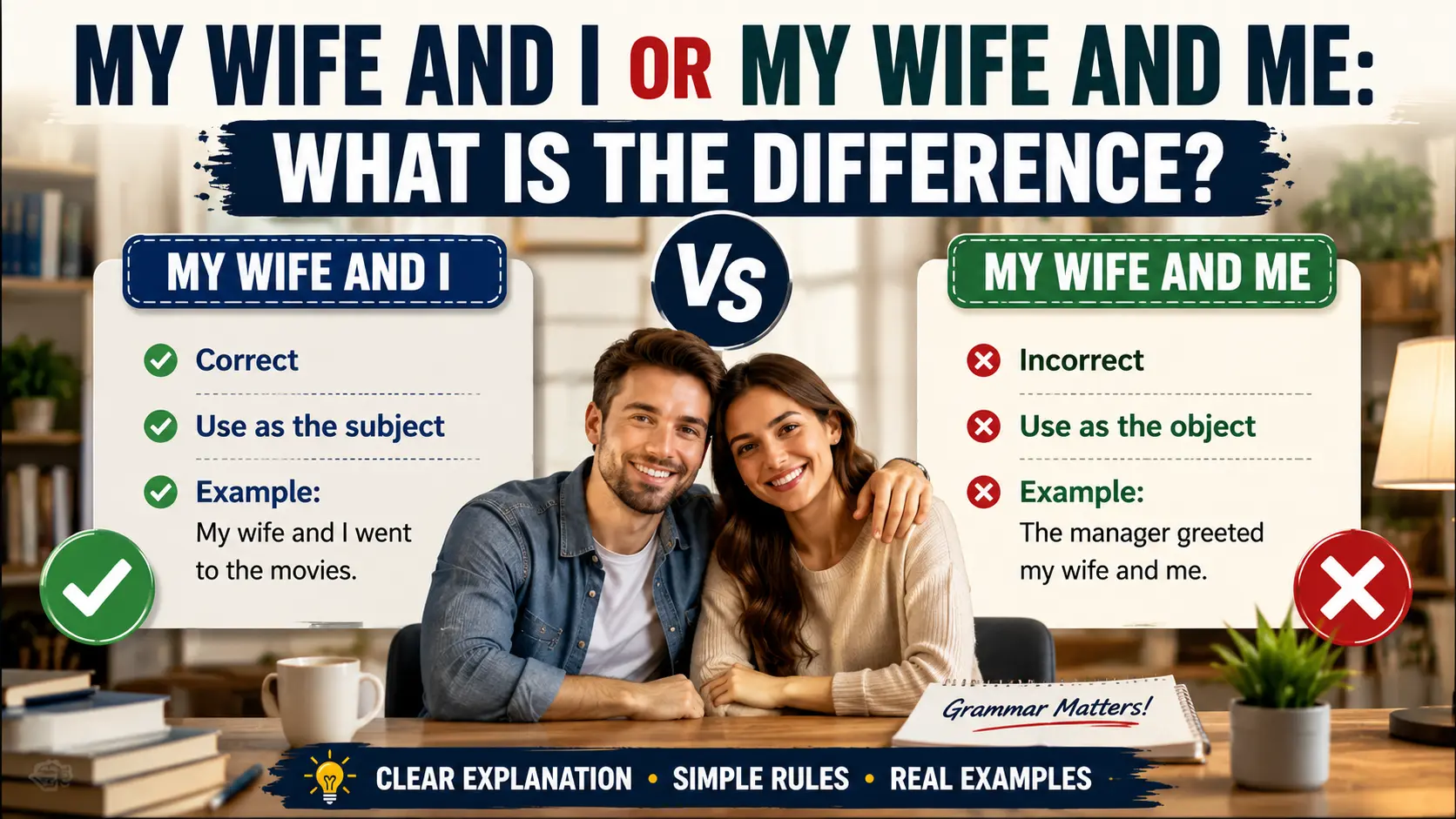 My Wife And I Or My Wife And Me: What Is the Difference?