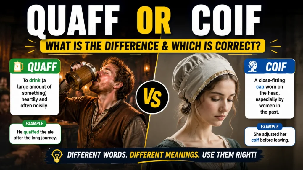Quaff Or Coif: What Is the Difference & Which Is Correct?
