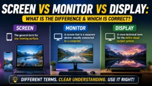 Screen Vs Monitor Vs Display: What Is the Difference & Which Is Correct?