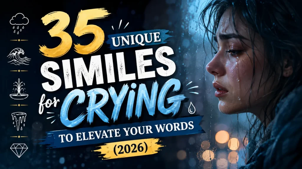 Unique Similes for Crying to Elevate Your Words