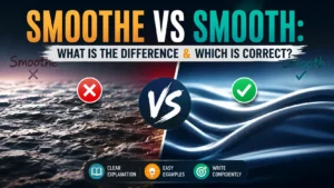 Smoothe Vs Smooth: What Is the Difference & Which Is Correct?