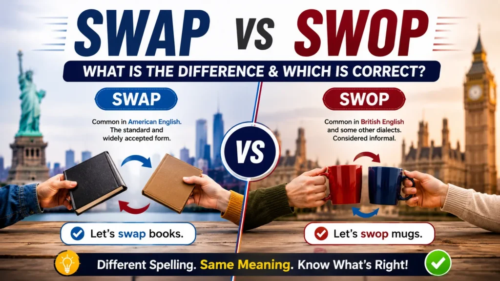Swap Vs Swop: What Is the Difference & Which Is Correct?